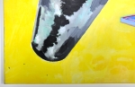 Bob Lens - Masker Espace - olie op doek - 140x200 cm