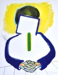 Roger Raveel - Roger Raveel - Meditatie - litho - ingelijst