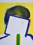 Roger Raveel - Roger Raveel - Meditatie - litho - ingelijst
