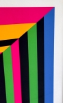 Guy Vandenbranden - Geometrisch abstract - zeefdruk - ingelijst - 1973