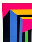 Guy Vandenbranden - Geometrisch abstract - zeefdruk - ingelijst - 1973