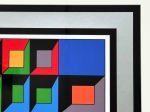 Guy Vandenbranden - Geometrisch abstract - zeefdruk - ingelijst - 1973