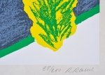 Roger Raveel - Soundless garden - Screen print