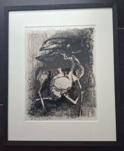 Roger Wittevrongel - abstract composition with bird