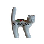 I love you cat white unique