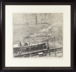 La Tamise dans la neige