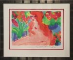 Vrouw in bloemen