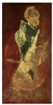 Mixed media in rood