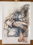 Collografie, collage, inkt