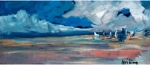 Stormy beach