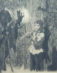 Felicien Rops - La chasse au lièvre
