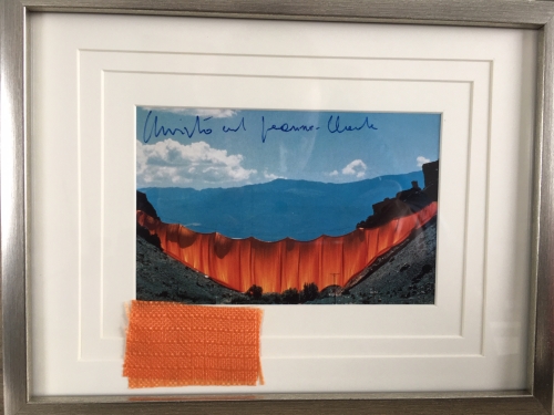 Christo Javacheff - Valley Curtain- inclusief origineel stukje stof!