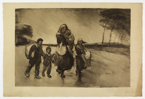 Théophile Steinlen - le coup de vent