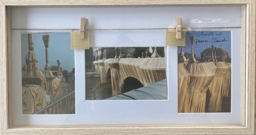 Christo Javacheff - PONT NEUF - y compris le morceau de tissu original!