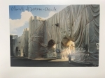 Christo Javacheff - Carte d'art signée + affiche Roman Wall