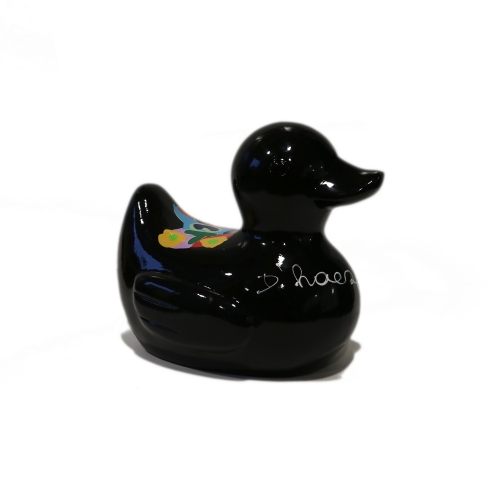 Hannes D'Haese - Black duck from the sunny day in Paradise at Middelkerke