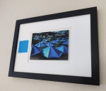 Christo Javacheff - Blue umbrellas - with original fabric