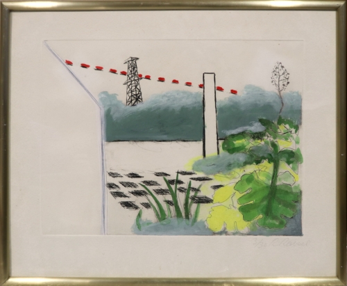 Roger Raveel - Gekleurde tuin