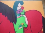 Walasse Ting - Red horse and woman