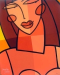 VROUW IN GEEL