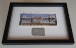 Wrapped Reichstag - art card XXL – hand signed – incl. large piece of fabric