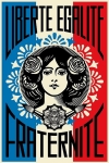 Freedom Equality Fraternity – handsigned offsetlithograph