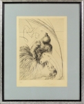 The woman with the shoe