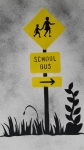 Ziegler T  - First Day at School - stencil/spraypaint  handgesigneerd - beperkte oplage