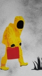 Ziegler T  - First Day at School - stencil/spraypaint  handgesigneerd - beperkte oplage
