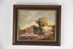 3 huisjes met halfrieten dak