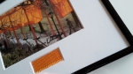 Christo Javacheff - Christo & Jeanne-Claude  The Gates  signed artcard with fabric
