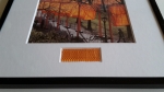 Christo Javacheff - Christo & Jeanne-Claude  The Gates  signed artcard with fabric