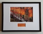 Christo & Jeanne-Claude – The Gates – signed artcard with fabric