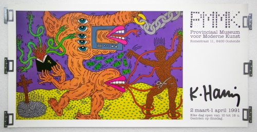 Keith Haring  - Affiche PMMK Oostende