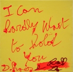 I can hardly wait to hold you