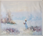 Meisje in Landschap