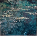 Kunstenaar onbekend - Waterlelies naar Monet