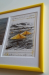 Christo Javacheff - The Umbrellas USA  2 artcards + fabric