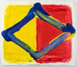 Rhombus red-yellow background