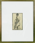 Nu de trois quart arri�re, acad�mie