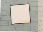 Wall with white in the square.