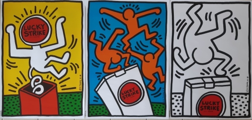 Keith Haring - Lucky Strike - Complete set van drie