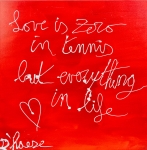 Love is zero in tennis
