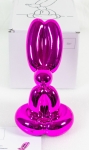 Seated Balloon Dog (Magenta)