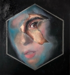 “El” , 2019 Gianluca Fascetto, Italy Oil, Lacquer on Wood 30x30cm
