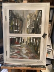 at the window