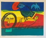 Guillaume Corneille - Signée; Lithographie Rêveries d'été