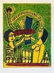 Guillaume Corneille - Signed, Lithograph Two Women in the City