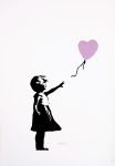 Meisje met paarse ballon