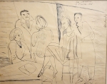 Pierre Alechinsky - Originele tekening 